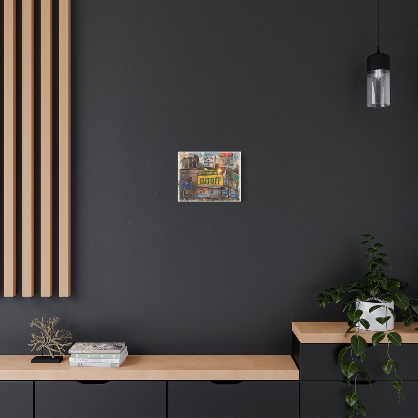 Welcome to the Cut Off Canvas Print — Vintage Algierian Wall Art