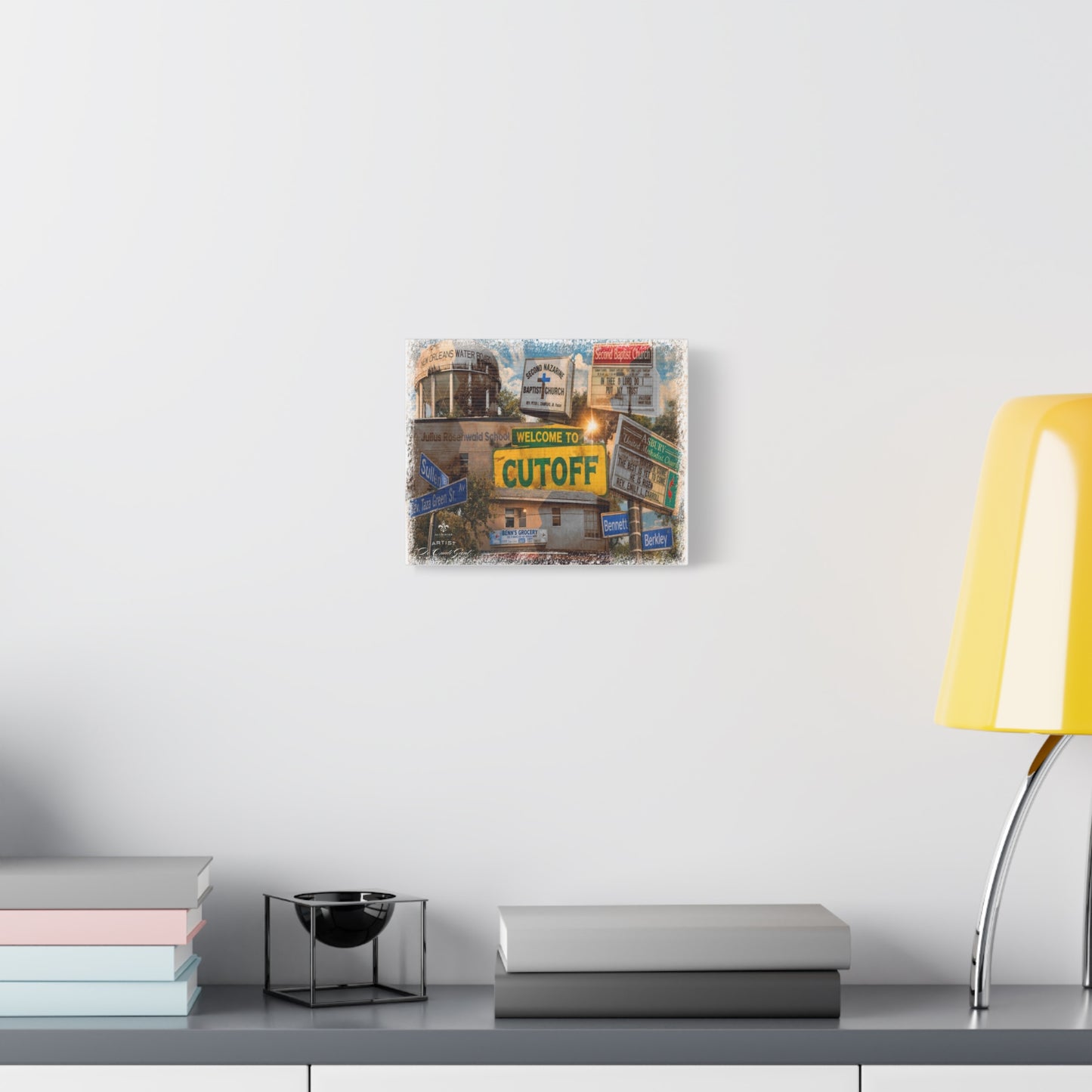 Welcome to the Cut Off Canvas Print — Vintage Algierian Wall Art