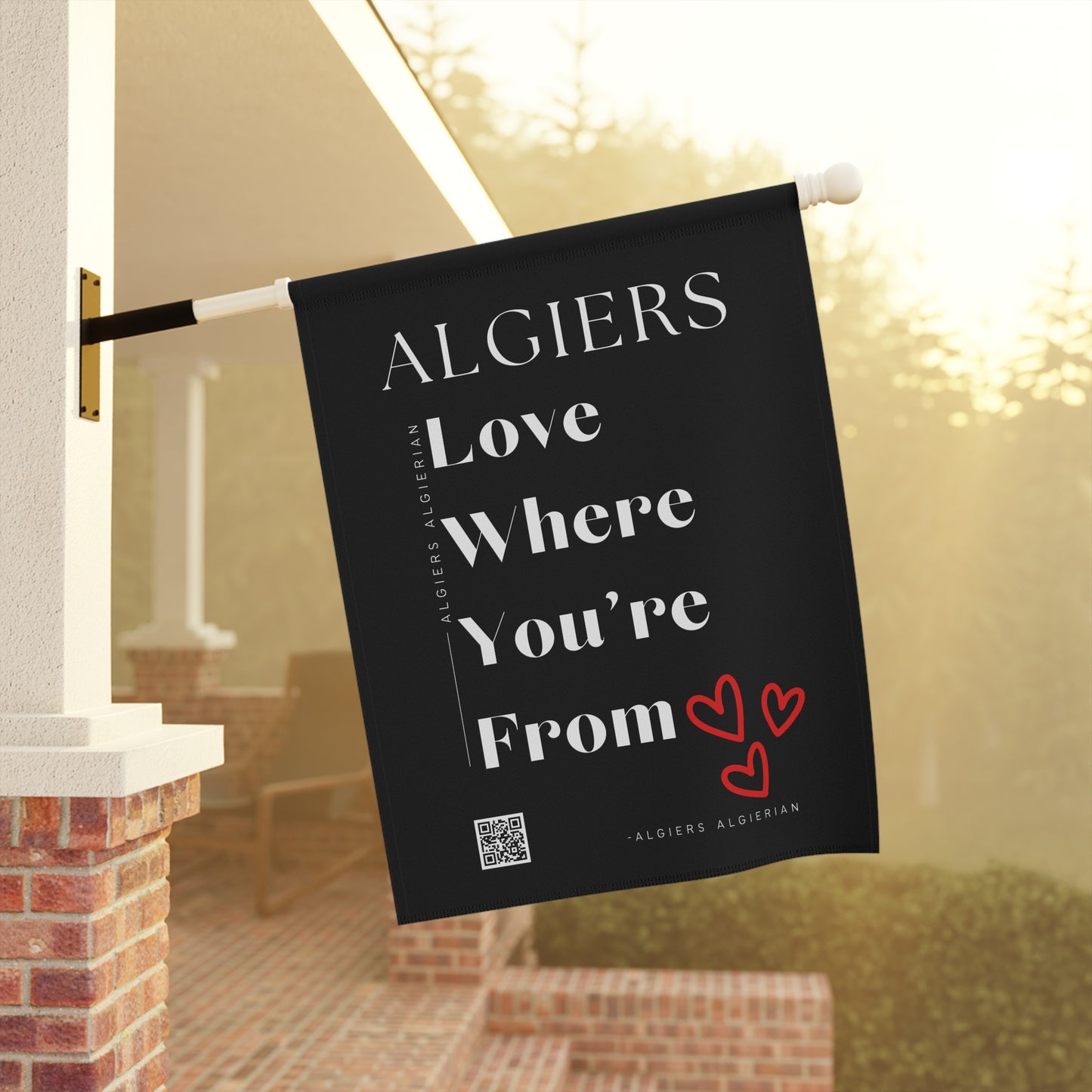 Algiers 'Love Where You're From' Garden Flag