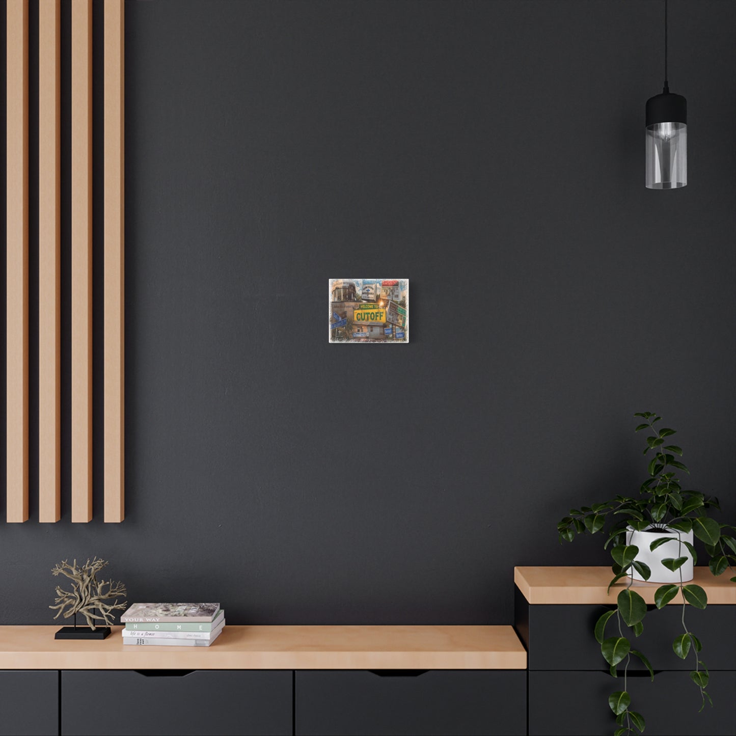 Welcome to the Cut Off Canvas Print — Vintage Algierian Wall Art