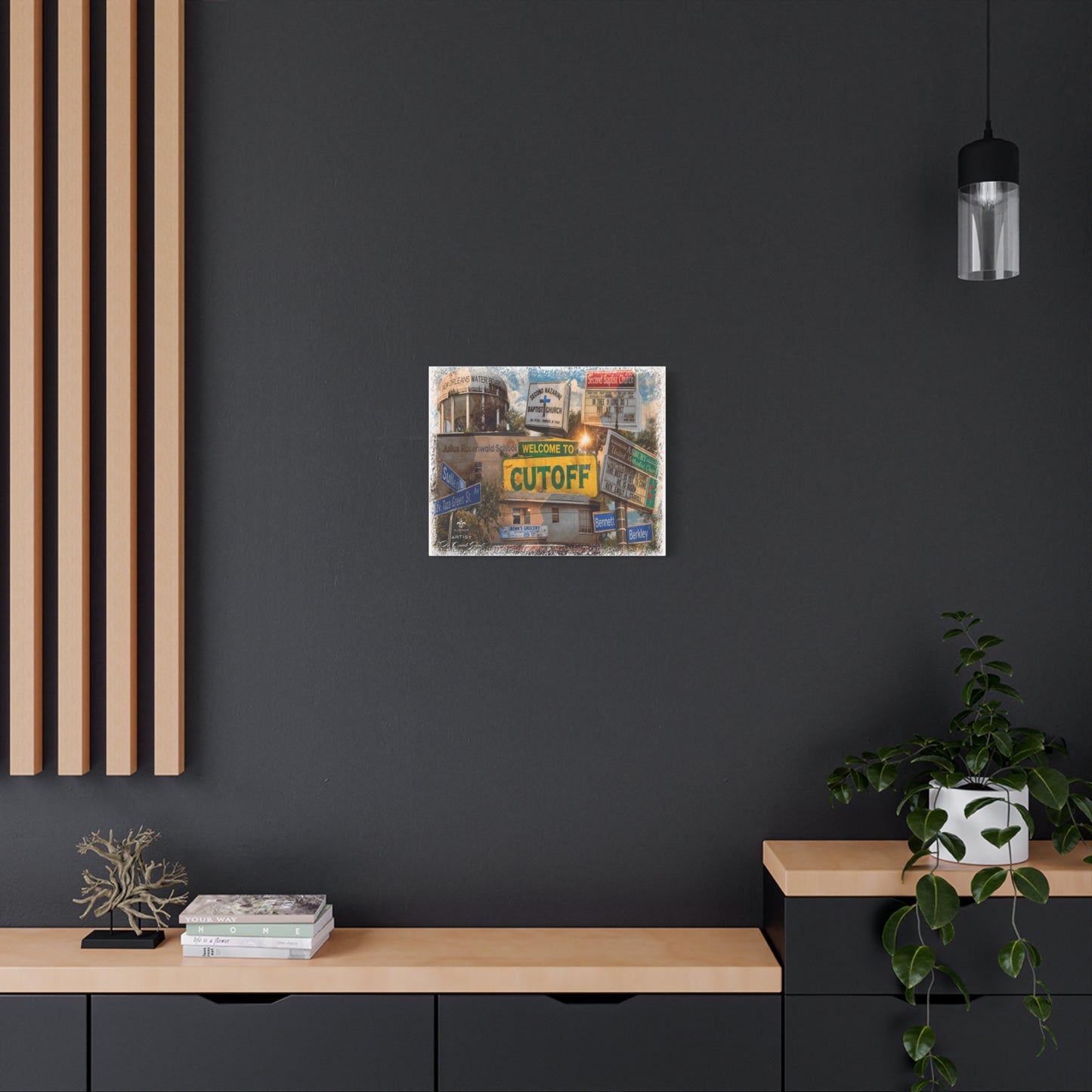 Welcome to the Cut Off Canvas Print — Vintage Algierian Wall Art