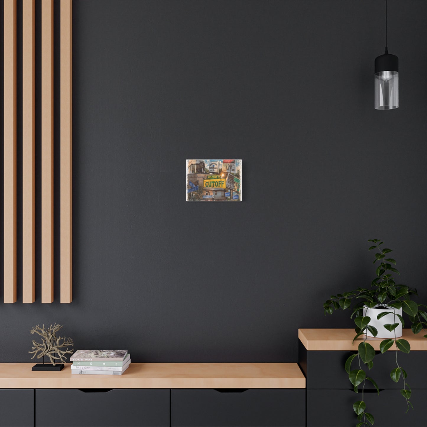 Welcome to the Cut Off Canvas Print — Vintage Algierian Wall Art