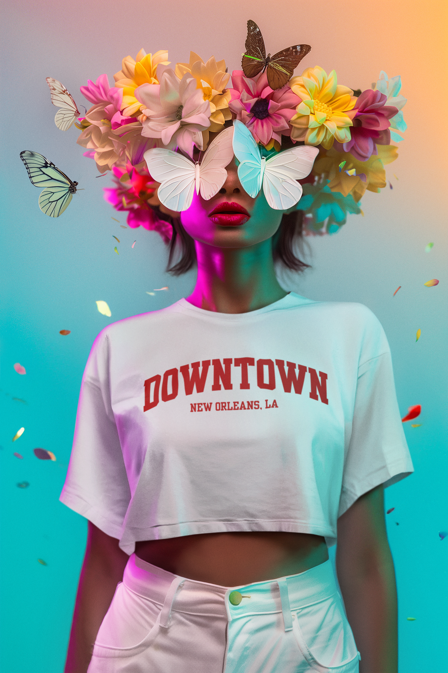 Love Where You're From Algierian Crop Tee