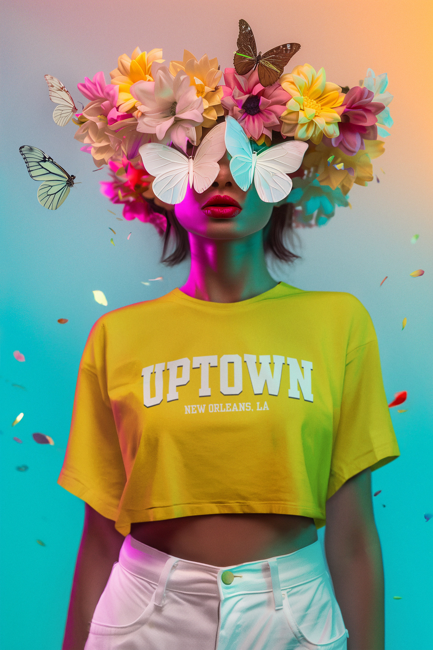 Love Where You're From Algierian Crop Tee