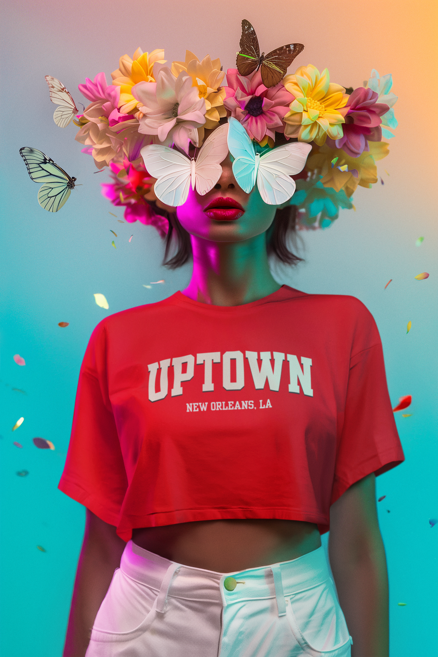 Love Where You're From Algierian Crop Tee