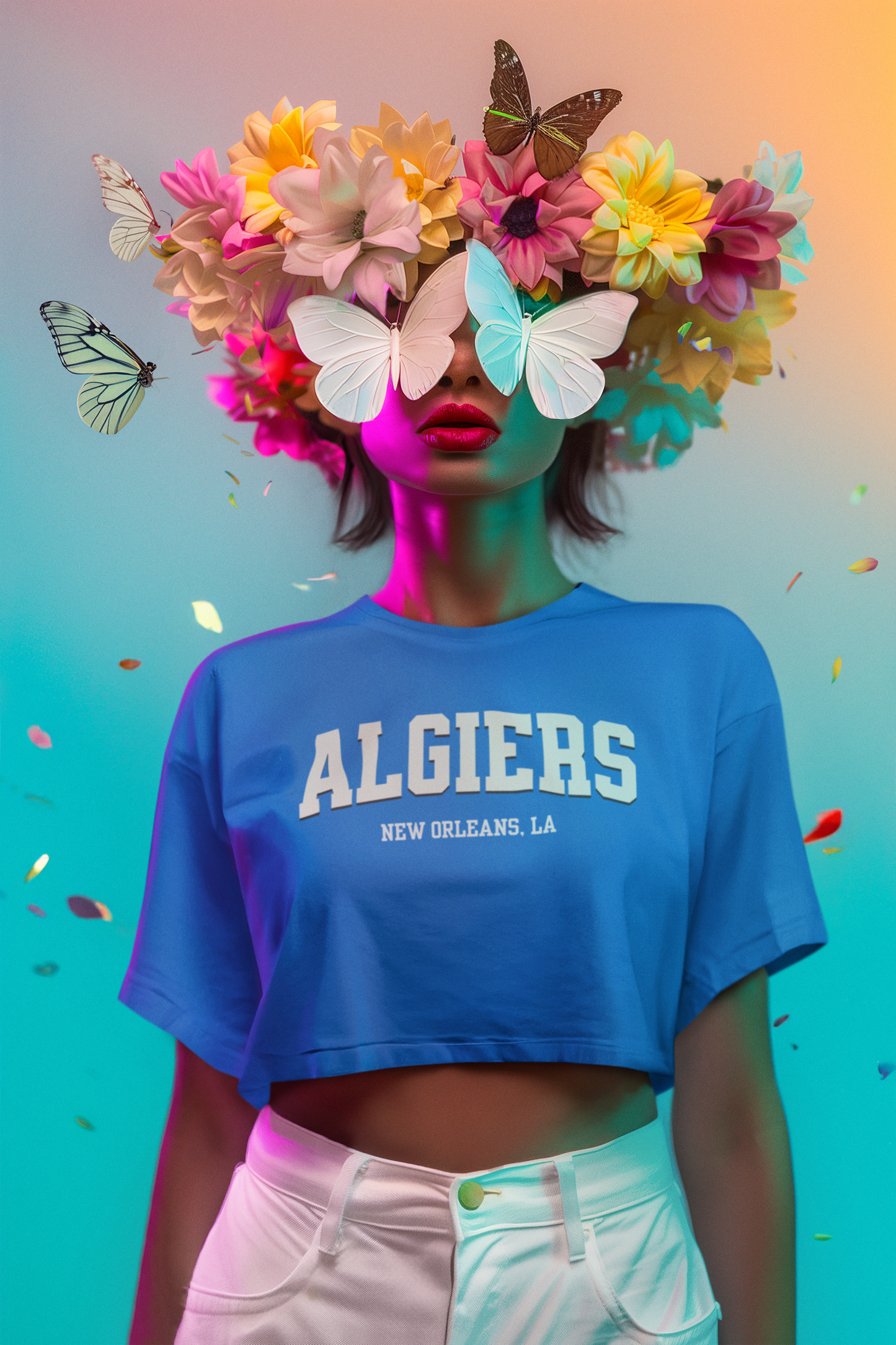 Love Where You're From Algierian Crop Tee