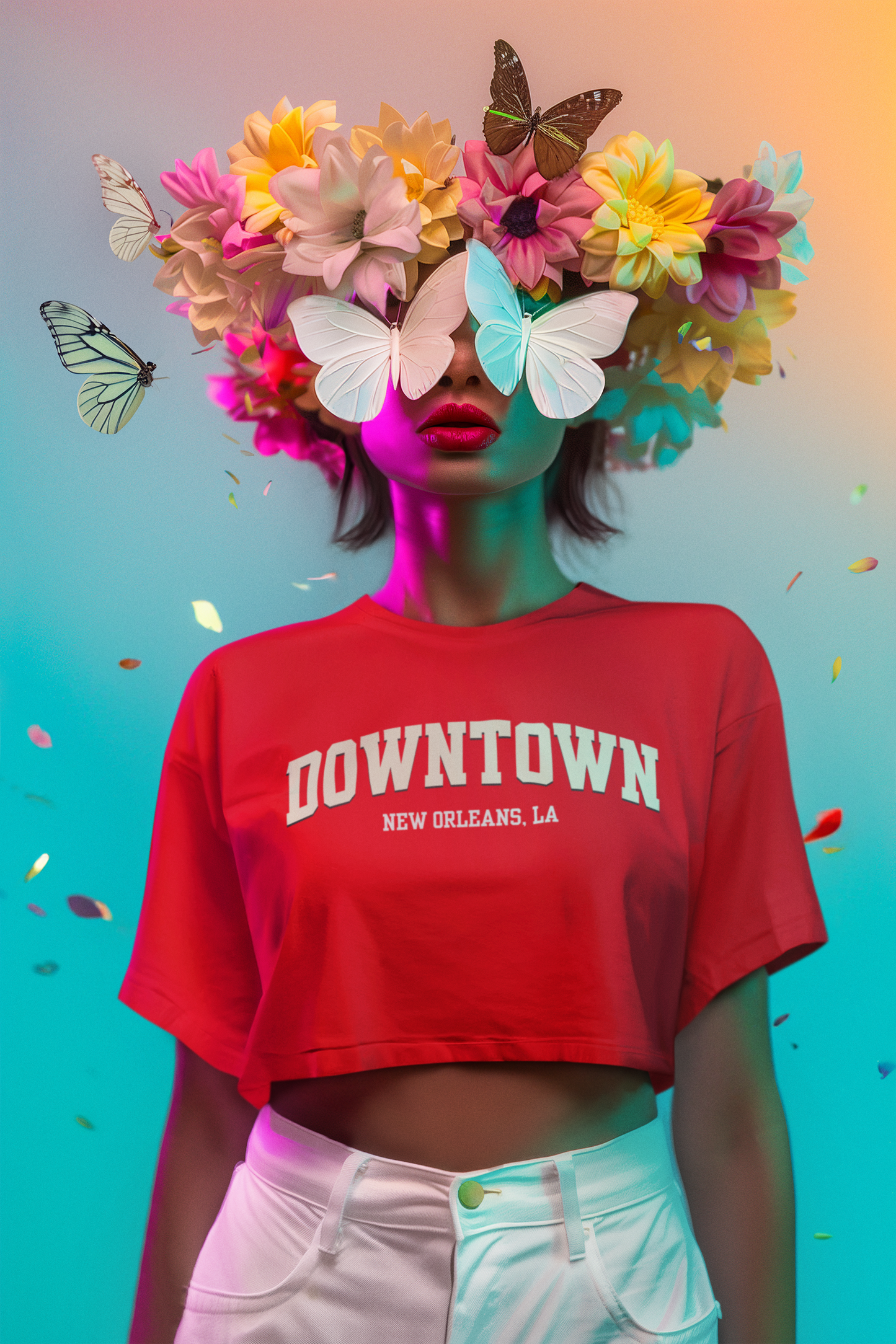 Love Where You're From Algierian Crop Tee