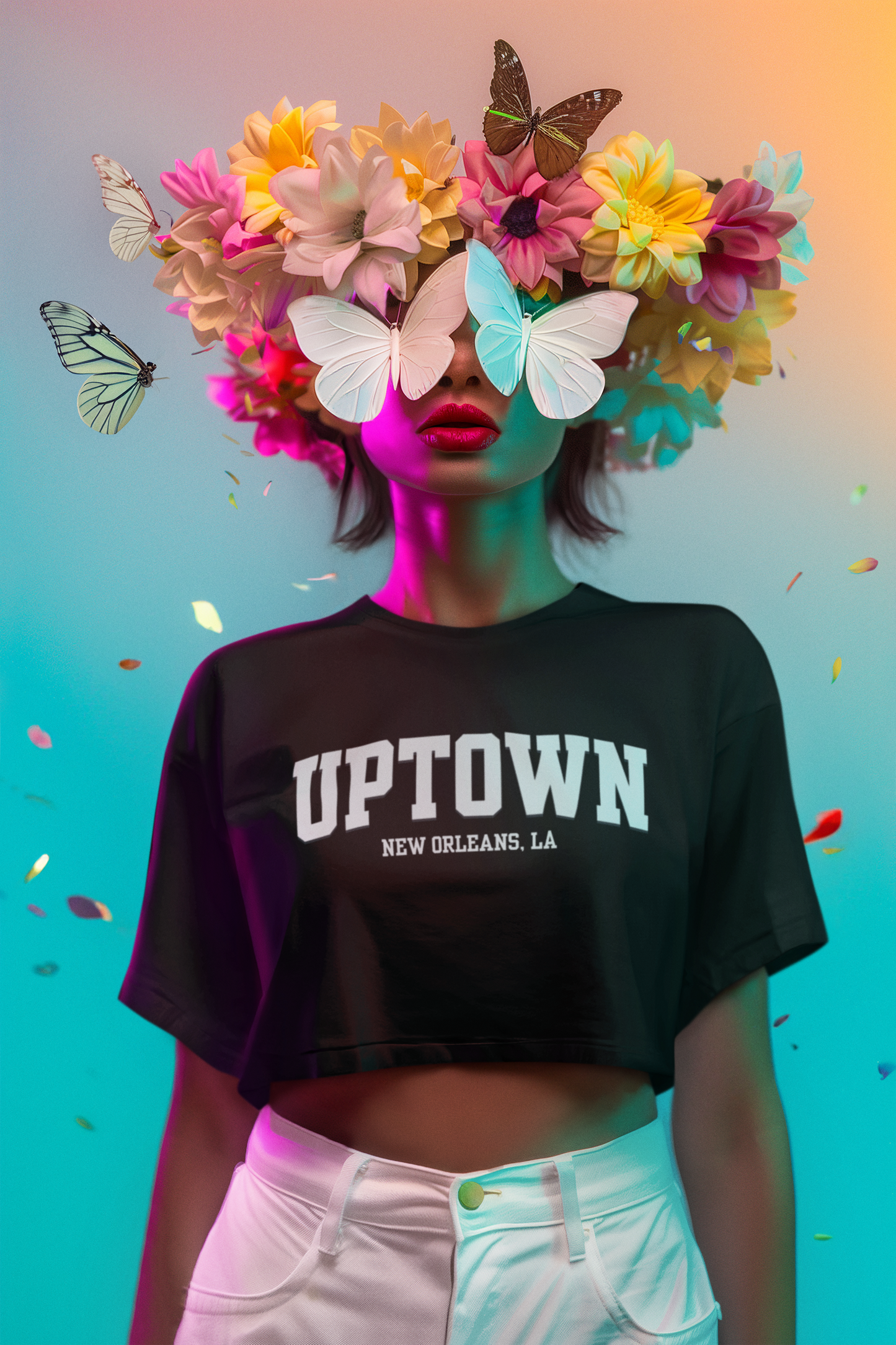 Love Where You're From Algierian Crop Tee
